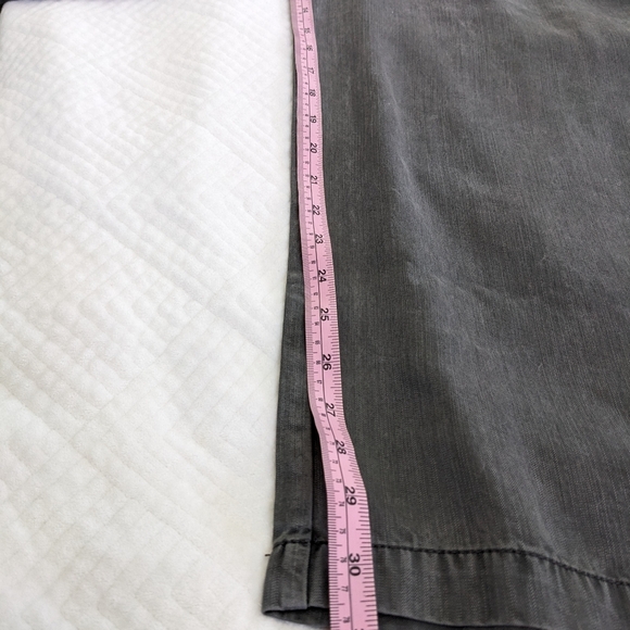 Sundance Gigi Straight Leg Drawstring Button Fly Pants Size 16 Tensel Gray - Picture 7 of 11